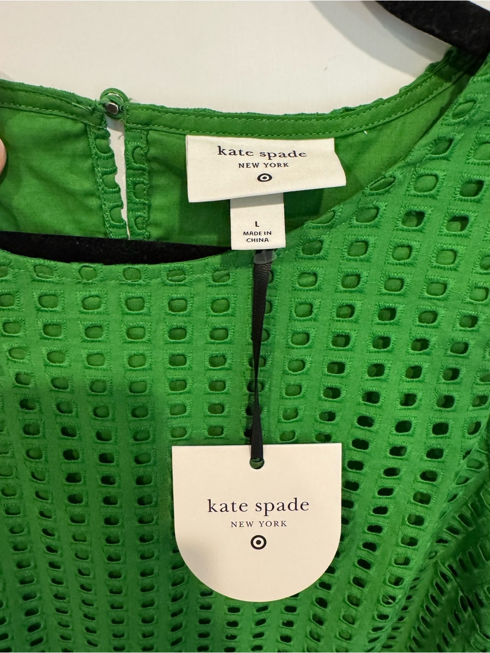 Kate Spade Limited Edition Fully Lined Green Eyelet Matching Vest & Skirt - Picture 5 of 14